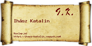 Ihász Katalin névjegykártya